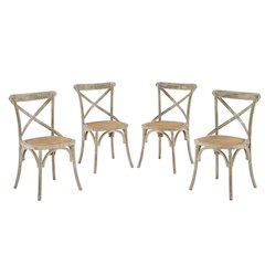 Wooden Dining Side Chairs for Dining Room, Gray, Set of 4