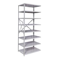 MedSafe Antimicrobial Hi-Tech Shelving 711 Light Gray