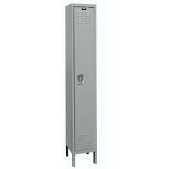 Hallowell Premium Locker, 725 Dark Gray, Single Tier, 1-Wide, Assembled
