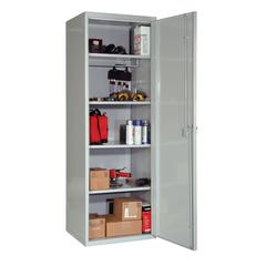 Hallowell SecurityMax Locker, 711 Light Gray, Single Tier, 1-Wide, All-Welded