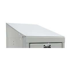 Hallowell Slope Top End Closure 12"D x 4"H 711 Light Gray