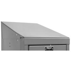 Hallowell Individual Slope Top 12"W x 15"D x 5"H 725 Dark Gray