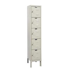 Hallowell Premium Locker, 729 Tan, 5-Tier, 1-Wide, Knock-Down