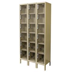 Hallowell DigiTech Safety-View Plus Locker, 729 Tan, 6-Tier, 3-Wide, Knock-Down