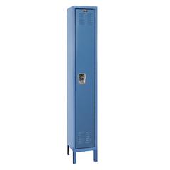Hallowell ReadyBuilt Locker, 707 Marine Blue, Single Tier, 1-Wide, Assembled