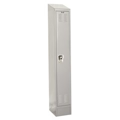Hallowell ReadyBuilt II Locker, 711 Light Gray, Single Tier, 1-Wide, Assembled