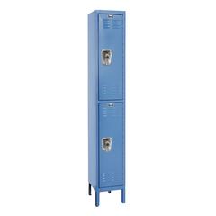 Hallowell ReadyBuilt Locker, 707 Marine Blue, Double Tier, 1-Wide, Assembled