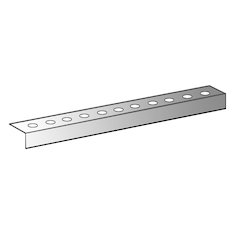 Hallowell BSL Repair Angle 36"W x 1.375"D x 0.875"H 725 Dark Gray