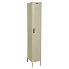 Hallowell DigiTech Electronic Locker, 729 Tan, Single Tier, 1-Wide, Knock-Down