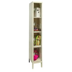 Hallowell Safety-View Plus Locker, 729 Tan, Four Tier, 1-Wide, Knock-Down