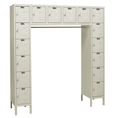 Hallowell Premium Locker, 729 Tan, 16-Person, , Assembled