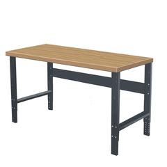 Adjustable Leg Workbench, 72"W x 36"D x 34"H, 708 Midnight Ebony, Includes Legs, Rear Stringer, Shop Top