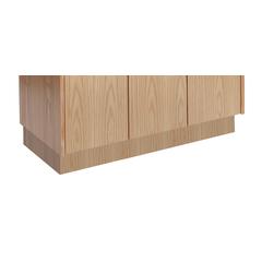 Hallowell All-Wood Club Locker Base 45"W x 18"D x 4"H Natural Red Oak with Clear Finish