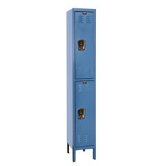Hallowell Premium Locker, 707 Marine Blue, Double Tier, 1-Wide, Assembled