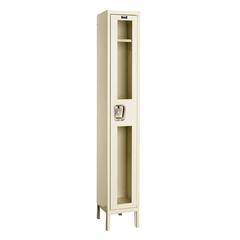 Hallowell Safety-View Locker, 729 Tan, Single Tier, 1-Wide, Assembled