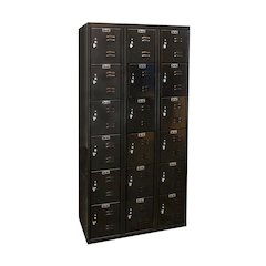 Black Tie Locker, 708 Midnight Ebony, Six Tier, 3-Wide, Knock-Down