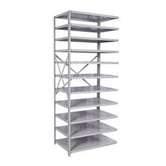 MedSafe Antimicrobial Hi-Tech Shelving 711 Light Gray