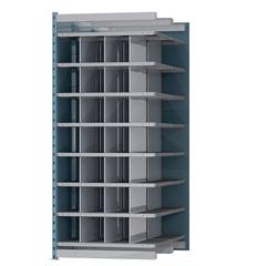 Hallowell Deep Bin Shelving 707 Marine Blue Posts Sides