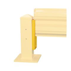 Hallowell Guardrail - Lift-Out Adaptor (pair), 4.5"W x 0.5"D x 15"H, Safety Yellow