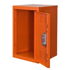 Hallowell Kid Mini Locker, 728 Hoop (orange), Single Tier, 1-Wide, Knock-Down