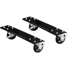 Adjustable Leg Workbench Caster Kit, 36"D, 708 Midnight Ebony
