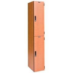 VersaMax Phenolic Locker, Figured Annigre, Double Tier, 1-Wide, Assembled
