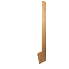 Recruiter-2 Setback End Panel - RH, 12"/24"D x 84"H, Natural Red Oak with Clear Finish