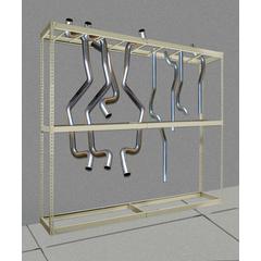 Rivetwell, Tailpipe Storage Shelving 729 Tan 3 Levels Individual Unit