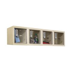 Hallowell DigiTech Safety-View Plus Locker, 729 Tan, Wall Mount, , Knock-Down