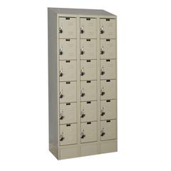 Hallowell ReadyBuilt II Locker, 729 Tan, 6-Tier, 3-Wide, Assembled