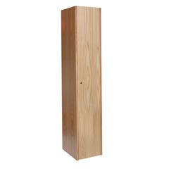 Hallowell All-Wood Club Locker End Panel 18"D x 72"H Natural Red Oak with Clear Finish