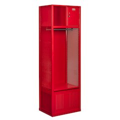 Welded Sport Locker, 721 Relay Red, Open Front, 1-wide, Welded