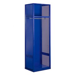 Welded Sport Locker, 717 Grand Slam Blue, Open Front, 1-wide, Welded
