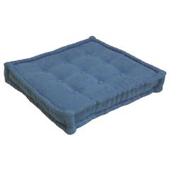 25-inch Square Corder Floor Pillow with Button Tufts