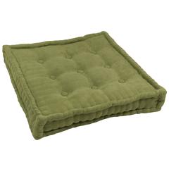 25-inch Square Corder Floor Pillow with Button Tufts
