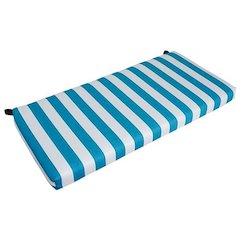 42-inch by 19-inch Patterned Outdoor Spun Polyester Loveseat Cushion