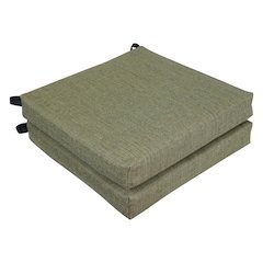 20-inch by 19-inch Premium Olefin Outdoor Chair Cushions (Set of 2)