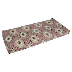 42-inch by 19-inch Patterned Outdoor Spun Polyester Loveseat Cushion