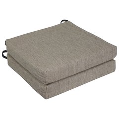 20-inch by 19-inch Premium Olefin Outdoor Chair Cushions (Set of 2)