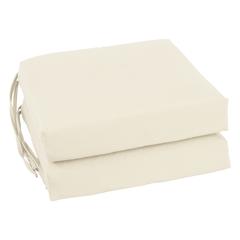Blazing Needles Indoor 16" x 16" Twill  Chair Cushion, Natural