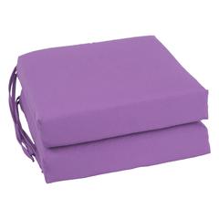 Blazing Needles Indoor 16" x 16" Twill  Chair Cushion, Grape
