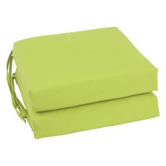Blazing Needles Indoor 16" x 16" Twill  Chair Cushion, Mojito Lime
