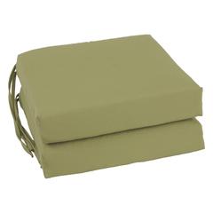 Blazing Needles Indoor 16" x 16" Twill  Chair Cushion, Sage