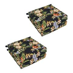 Set of 4 Outdoor Chair Cushions, Freeport Ebony
