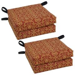 Set of 4 Outdoor Chair Cushions, Vanya Paprika