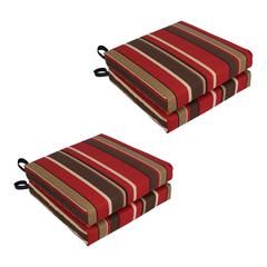 Set of 4 Outdoor Chair Cushions, Montserrat Sangria