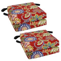 Set of 4 Outdoor Chair Cushions, Alenia Pompeii