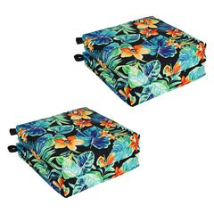 Set of 4 Outdoor Chair Cushions, Beachcrest Caviar