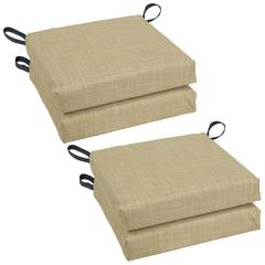 Set of 4 Outdoor Chair Cushions, Sandstone