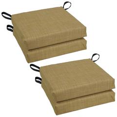 Set of 4 Outdoor Chair Cushions, Wheat